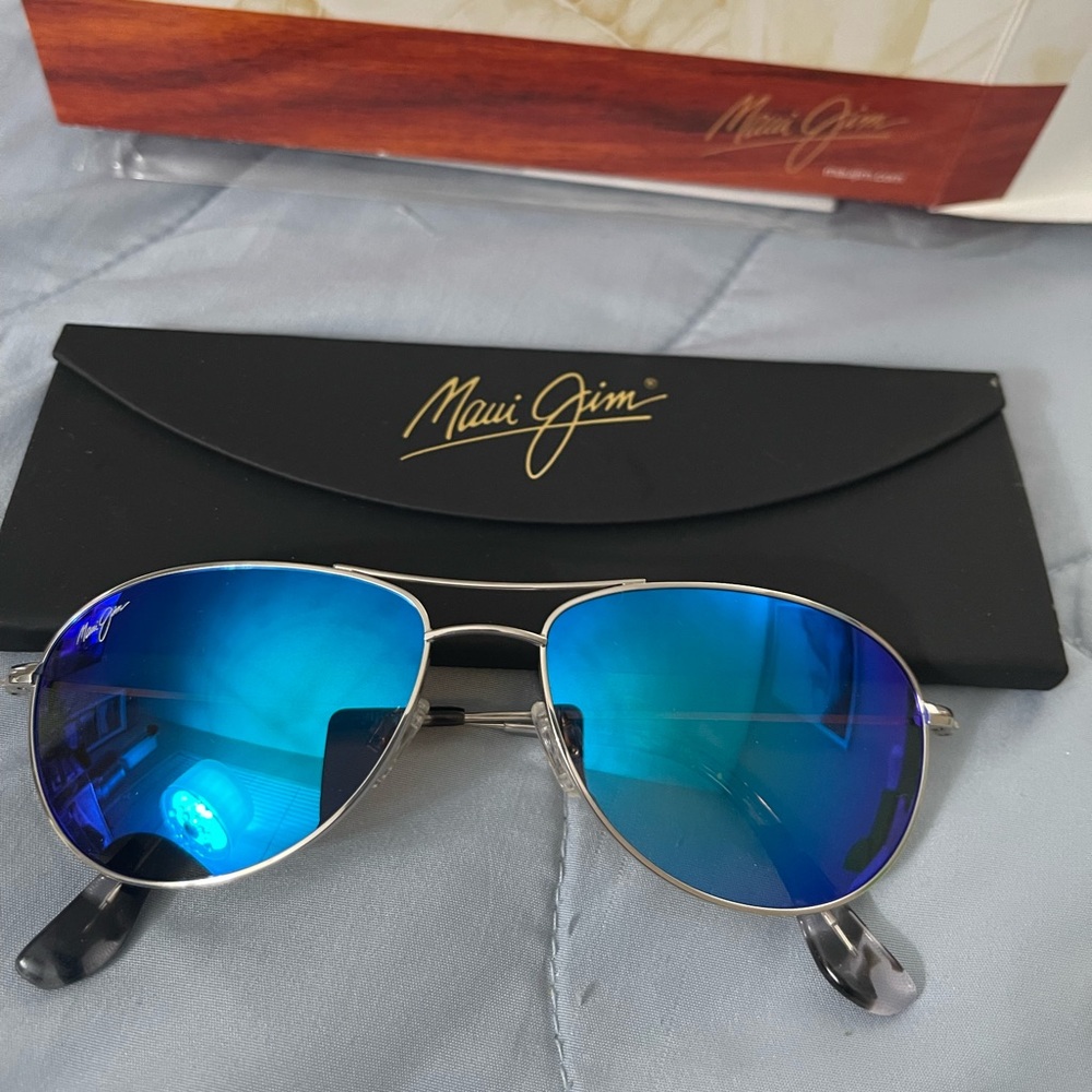 Maui Jim Blue Hawaii Baby Beach Silver